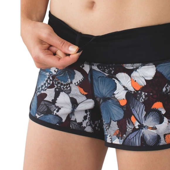 Lululemon Run: Speed Short 4-way Stretch Biggie So Fly Butterfly Pizzaz Multi 6 - Picture 3 of 14
